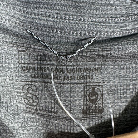 Patagonia Capilene T Shirt Mens Small Gray Heather Cool Lightweight Slim Fit - Picture 8 of 10